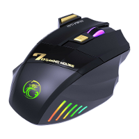 Draadloze Gaming Muis USB IMICE GW X7 3200DPI Bedraad/ Dubbele Modus BT+2.4G Oplaadbare 7 Toetsen Stille Muis 7 kleurige