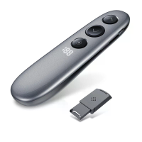 Draadloze presentator Digitale laserpointer met Spotlight en Vergrootglas Trillingsmeter U Disk ontvanger voor PPT prese