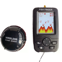 Draadloze Sonar Visvinder Draagbaar 100m Bereik 2 120ft Diepte LCD Display 125KHz Frequentie IJsvisspullen