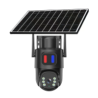 Draadloze WIFI/4G Zonne veiligheidscamera 4MP Buiten PTZ Nachtsicht Auto Tracking Zonne energie Waterdicht Huisveilighei