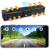 Draadloze Zonne energie 720P Achter  en Voorkant Kenteken Wifi Camera Met Ingebouwde Batterij voor iPhone Android Telefo