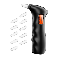 Draagbare Alcoholtester met 5 Mondstukken LCD Scherm voor Persoonlijk Gebruik en Herbruikbare Mondstukken