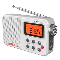 Draagbare AM FM SW Radio LCD display DSP technologie 3W luidspreker 60 stationgeheugen alarmklok batterij USB gevoed