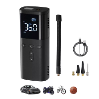 Draagbare Auto Luchtpomp 5 Modi 60W Bandinflator Power Bank Voor Auto Motorfiets Fiets Bal met LED verlichting Digitale