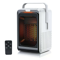 Draagbare desktop elektrische verwarming ventilator met afstandsbediening 4 modi verwarming bespaar energie 1000W mini s