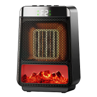 Draagbare desktop elektrische vlamverwarmingsapparaat 1500W mini snelle verwarming PTC keramische ruimte openhaard winte