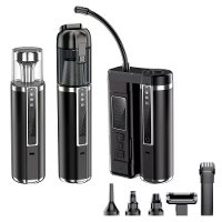 Draagbare draadloze 18000Pa hogepower 3 in 1 stofzuiger luchtpomp met campinglicht oplaadbare handheld reiniger