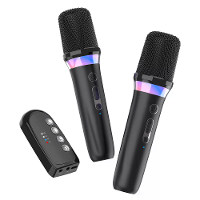 Draagbare draadloze karaoke metgezel Dynamische microfoon DBL DS K2 DSP mixer systeem Bluetooth 5.3 RGB kleurrijk licht