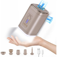 Draagbare elektrische pomp voor inflatie en extractie USB lithium ion batterij met LED licht Mini draagbare vacuümpomp O