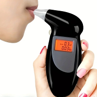 Draagbare LED Digitale Display Alcoholtester Nauwkeurig Testen LCD Achtergrondverlichting Geluidsalert 0.1 Nauwkeurighei