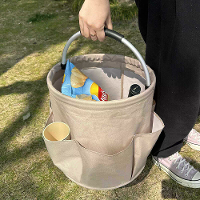 Draagbare Oxford stofopbergbak Picknickmand Opbergzak Picknicktas Wasopslag Zwemgereedschap Stoel Handheld Vouwbare opbe