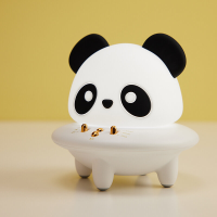 Draagbare Panda Bluetooth luidspreker Draadloze LED nachtlamp Siliconen USB oplaadbaar nachtlampje voor kinderen Verjaar
