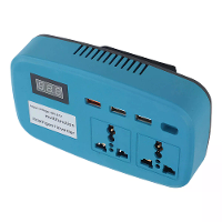 Draagbare Power Inverter 1100W AC 220V Hoge Efficiëntie Compact Ontwerp Willekeurige Kleur Lichtgewicht Camping Reis Ene