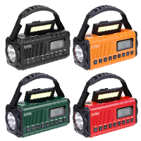 Draagbare Solar Handkruk Radio AM FM NOAA Weer USB 10000mAh Oplaadbare LED Zaklamp Powerbank Aste Lamp