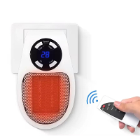 Draagbare wandgemonteerde elektrische kachel 500W Lage energieverbruik Verstelbare thermostaat LED display Oververhittin