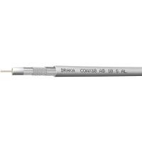 DRAKA 1019225 00200 Coaxkabel Buitendiameter: 6.80 Mm 75 Ω 100 dB Wit per meter