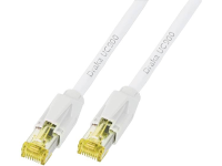 Draka Rj45 Netwerk Aansluitkabel Cat 6a S/ftp 0.5 M Wit Vlambestendig, Snagless