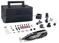 Dremel 8250 5/65 Platinum+ Box 12V F0138250JF Multifunctioneel gereedschap Incl. 2 Accus 12 V 2 Ah Aantal meegeleverde accus: 2