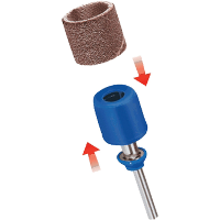 Dremel EZ SpeedClic schuur opspandoorn en schuurbanden (SC407) 3 delig, P60 / 120