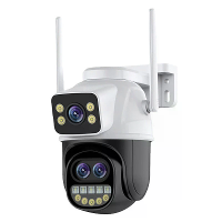 Drie Lens 9MP HD 8X Zoom Beveiligingscamera WiFi Buiten IP66 Waterdicht Mensdetectie Nachtzicht Tweezijdige Audio Slimme
