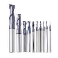 Drillpro 1 10mm HRC55 TiAlN 2 Fluitjes Eindfrees Wolfraamcarbide Frees CNC gereedschap