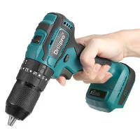 Drillpro 10mm/13mm Draadloze Borstelloze Slagboor Oplaadbare Elektrische Schroevendraaier Driver Passend voor Makita