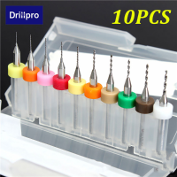 Drillpro 10pcs 0.3 1.2Mm Carbide Micro Pcb Drill Bits Cnc Jewelry Rotary Tool For Pc Boards