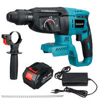 Drillpro 18V Borstelloze Oplaadbare Draadloze Elektrische Hamer SDS Slagboorhamer Fir Mak