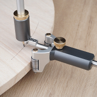 2 In 1 Houtbewerkingsgereedschap voor het tekenen van rechte lijnen en bogen met potlood en cirkelgereedschap