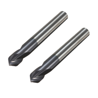 Drillpro 2 stuks 2 fluiten 90 graden 6 mm afschuiningsfrees HRC45 hardmetalen frees