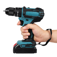 350N.M 4000 rpm Elektrische boor 3 In 1 Hamer platte boor Schroevendraaier Boor met Batterij
