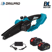 Drillpro 6 Inch Hoge efficiëntie Borstelloze Kettingzaag met Batterijen 3000W Vermogen Snelle 19,2ft/s Kettingsnelheid C