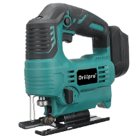 Drillpro 65mm 2900RPM 18V Borstelloze Decoupeerzaag Elektrische Decoupeerzaag Blad Verstelbaar Houtbewerkingsgereedschap