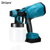 Drillpro 800mL Rode/Blauwe Zuigtype Snoerloze Verfspuit Elektrische Verf Houtbewerkings Spray Gun