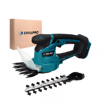 Drillpro Brushless Draadloze Gras Shear en Hegschaar 2 in 1 Snelle Mesvervanging Diepte instelling Lichtgewicht Ontwerp
