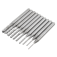 Drillpro Db M8 10pcs 0.8 3Mm Carbide Pcb Drill Bits Engraving Milling Cutter For Cnc Rotary Burrs