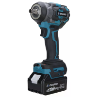 Drillpro Draadloze Slagmoersleutel Brushless 450 Nm 2x 3,0 Ah Batterijen LED Werkverlichting EU Oplader 17/19/21/22mm St