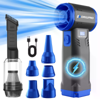 Drillpro G1 Draadloze 550 g Winddruk Turbo Ventilator 10.000 MAh Piek Batterij 9 Snelheidsinstellingen 90.000 RPM 40 mm