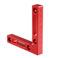 Drillpro Upgrade Aluminium Legering 90 Graden 120x120mm Precisie Klem Vierkant Houtbewerking L vormige Hulpinrichting Ma