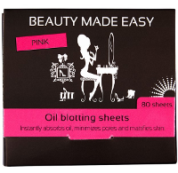 Beauty Made Easy Oil Blotting Sheets Pink
