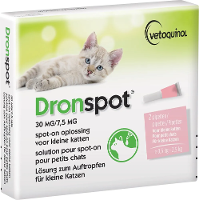 Dronspot 30mg/7,5mg Spot On Oplossing Voor Kleine Katten Pipet