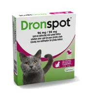 Dronspot 96mg/24mg Spot On Ontwormingsmiddel Voor Grote Katten Pipet