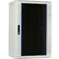 DSI 18U Witte Wandkast met glazen deur   DS6418W server rack
