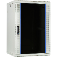 DSI 18U witte wandkast met glazen deur   DS6618W WAND server rack