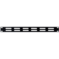 DSI 19 inch geperforeerd afdekpaneel   DS Blind1 perf afdekking 483 x 10 x 45 mm