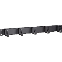 DSI 1U 19 inch metalen kabelgoot 5 haken   DS 1904 kabelmanagement