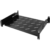 DSI 1U Verstelbaar legbord voor 550 mm tot 790 mm diepe serverkasten   DS FO80 inlegrooster