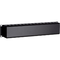 DSI 2U 19 inch metalen kabelgoot met schuifbedekking   DS 1902 2U kabelkanaal