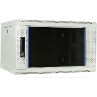 DSI 6U witte wandkast met glazen deur   DS6406W server rack