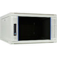 DSI 6U witte wandkast met glazen deur   DS6606W server rack